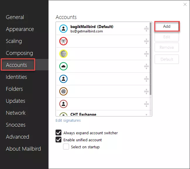 Set up your Microsoft Exchange account in Mailbird