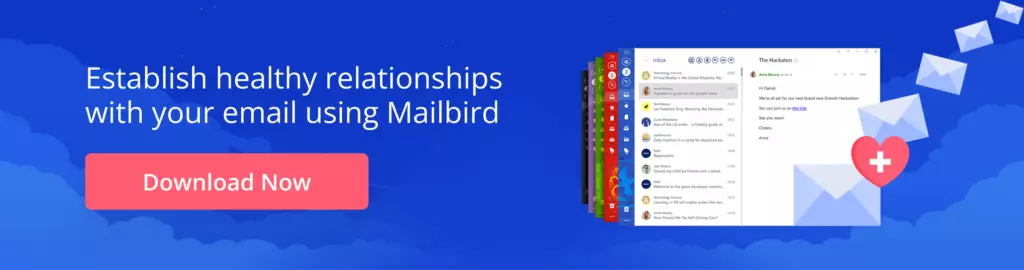 Establish healthy relationships with your email using Mailbird