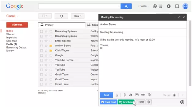 How to schedule emails in Gmail