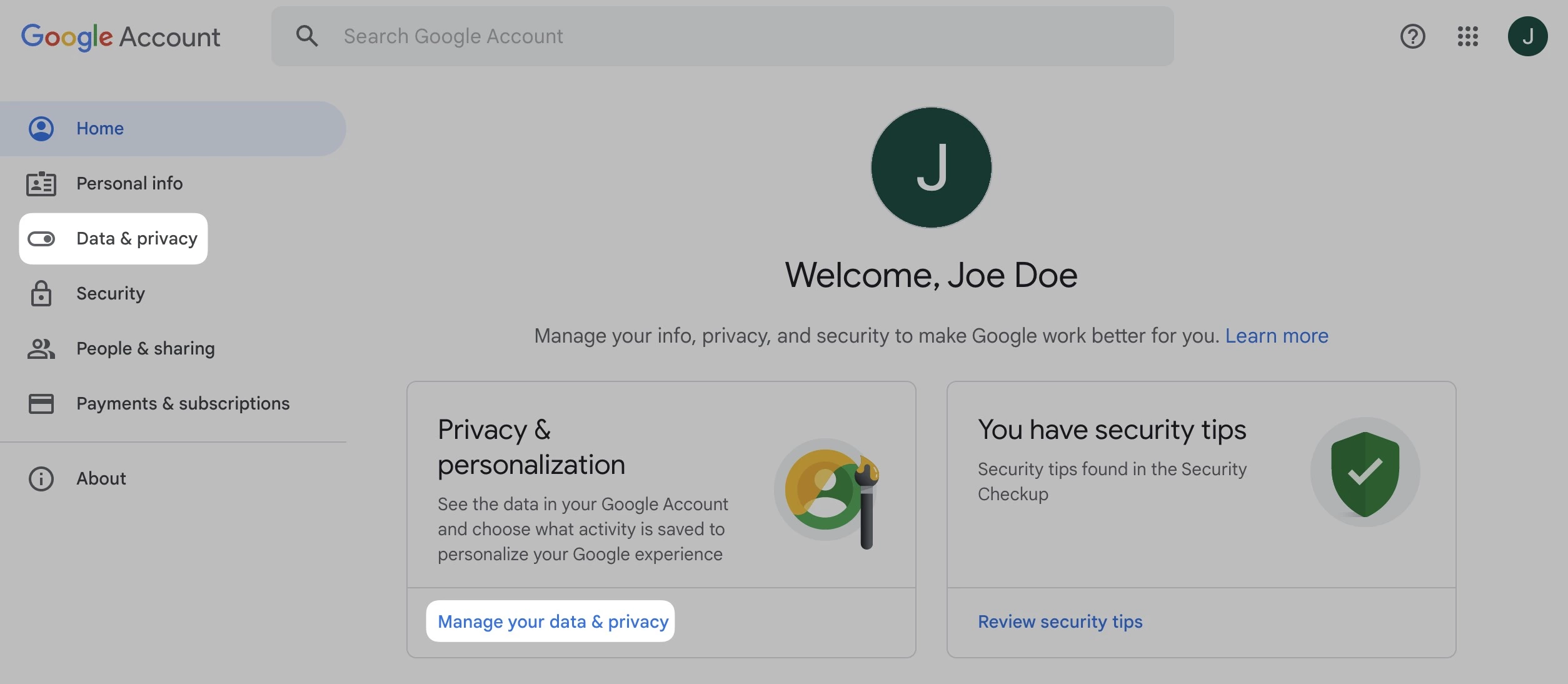 Google Data Privacy