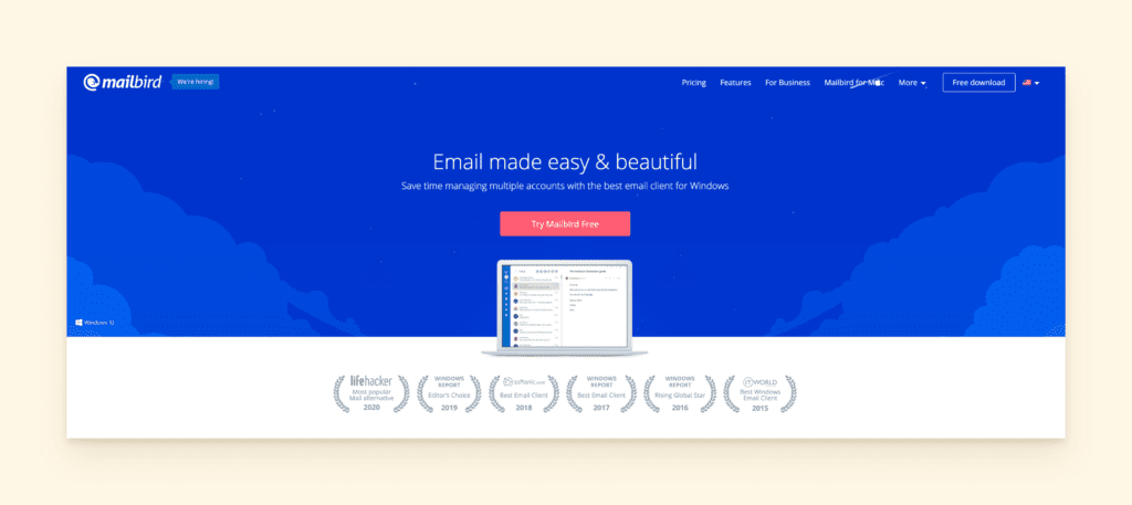 Mailbird for unified email management