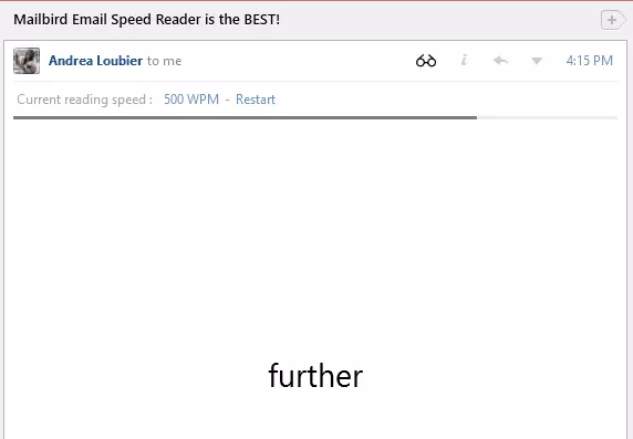 Speed read emails at 500 WPM with Mailbird