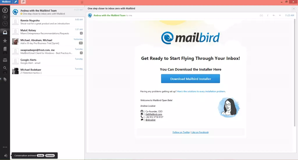 Old Mailbird 1.0