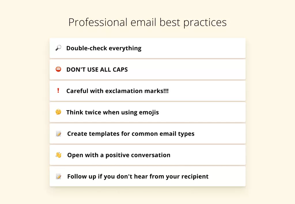 Best practices in writing email