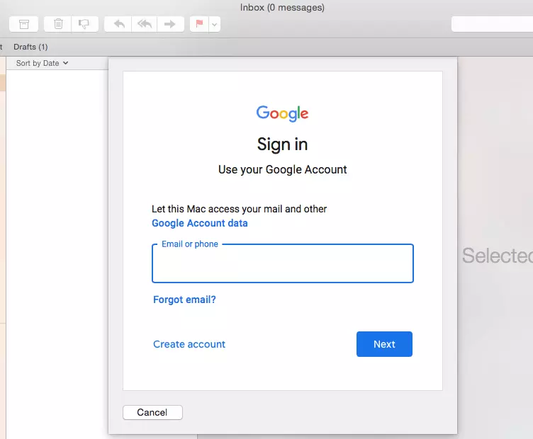How to create a gmail desktop app on a Mac step 3