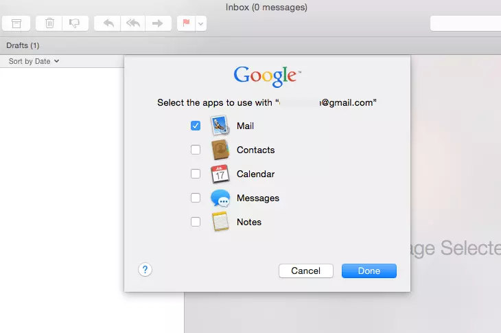 How to create a gmail desktop app on a Mac step 4