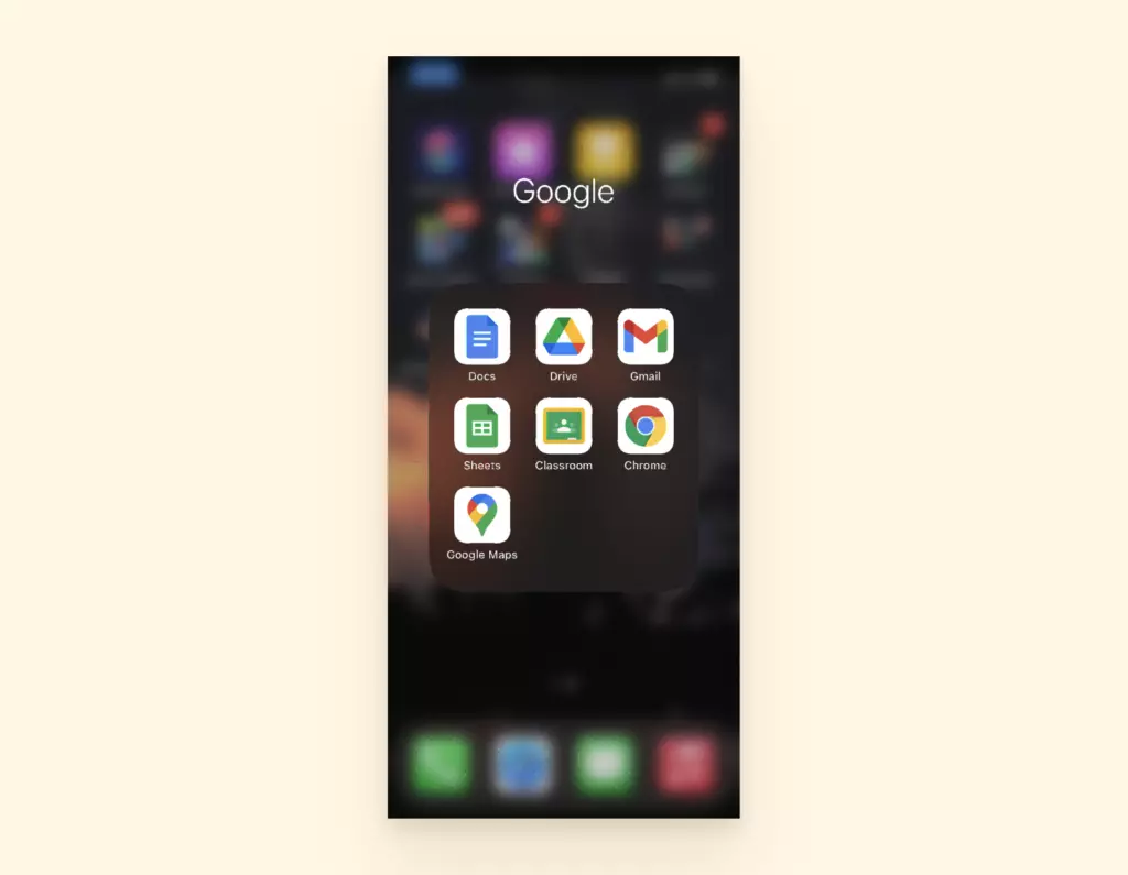 screenshot to show gmail app on iphone or ipad
