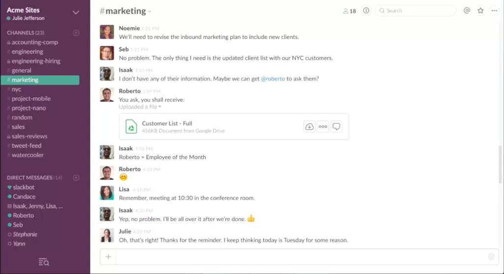How to combine email and Slack