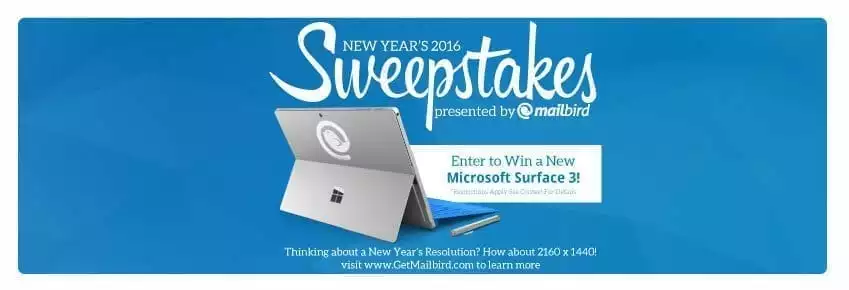 Win a Surface 3 in Mailbird’s Sweepstakes!